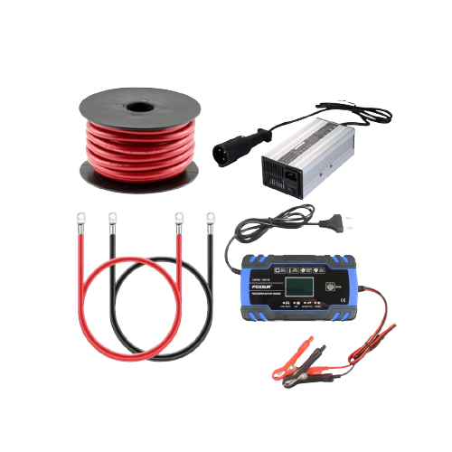 Battery cables, chargers and accessories