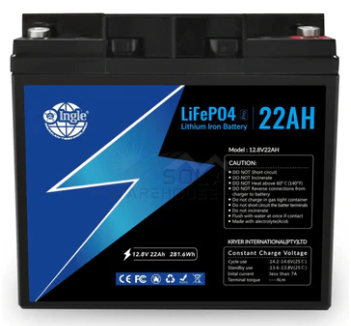 12.8v 22ah Ingle Lithium Battery