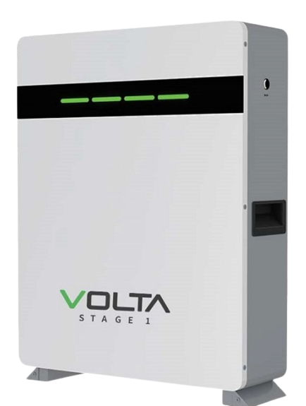 Volta batteries 51.2v wall mounted lifepo4 5kwh stage 1