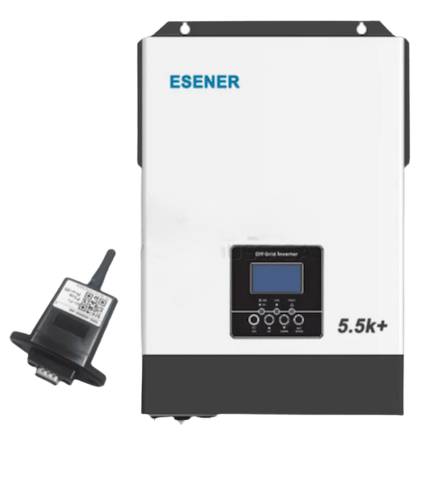 Esener 5.5kva 48vdc 100a mppt hybrid inverter parallel with wifi