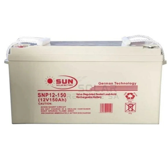 Gel Battery 150 Ah 12v Sun Solar Gel Battery German Technology